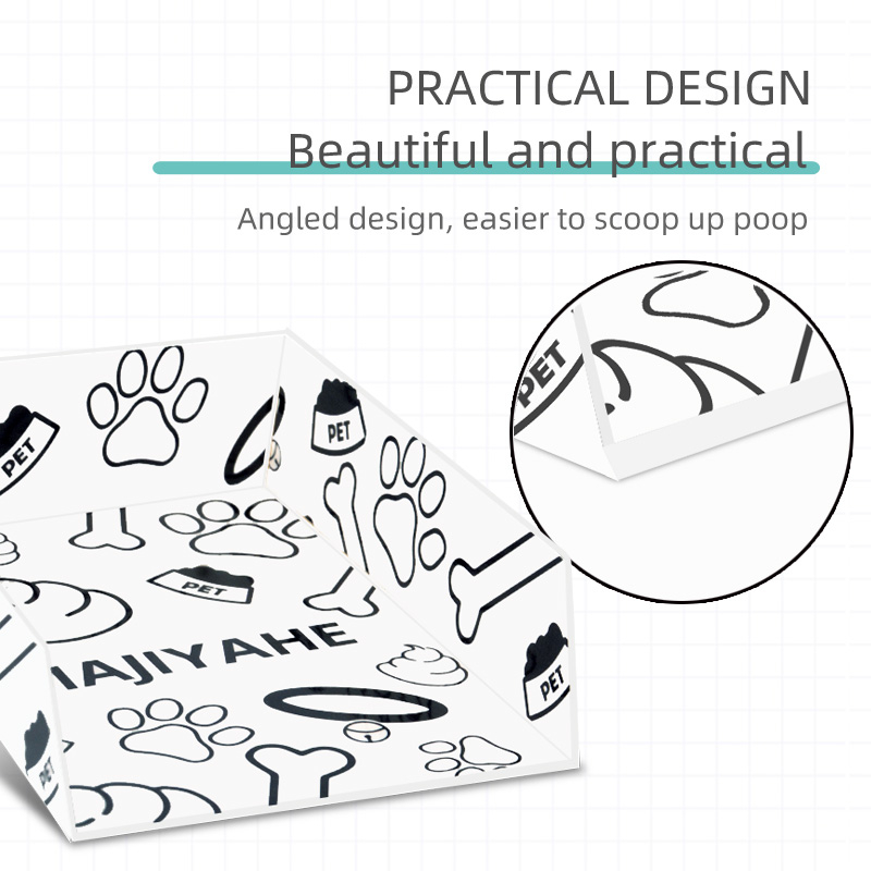 Disposable Pet Poop Scooper With Cat Dog Poop Bags Eco Friendly Dog Cat